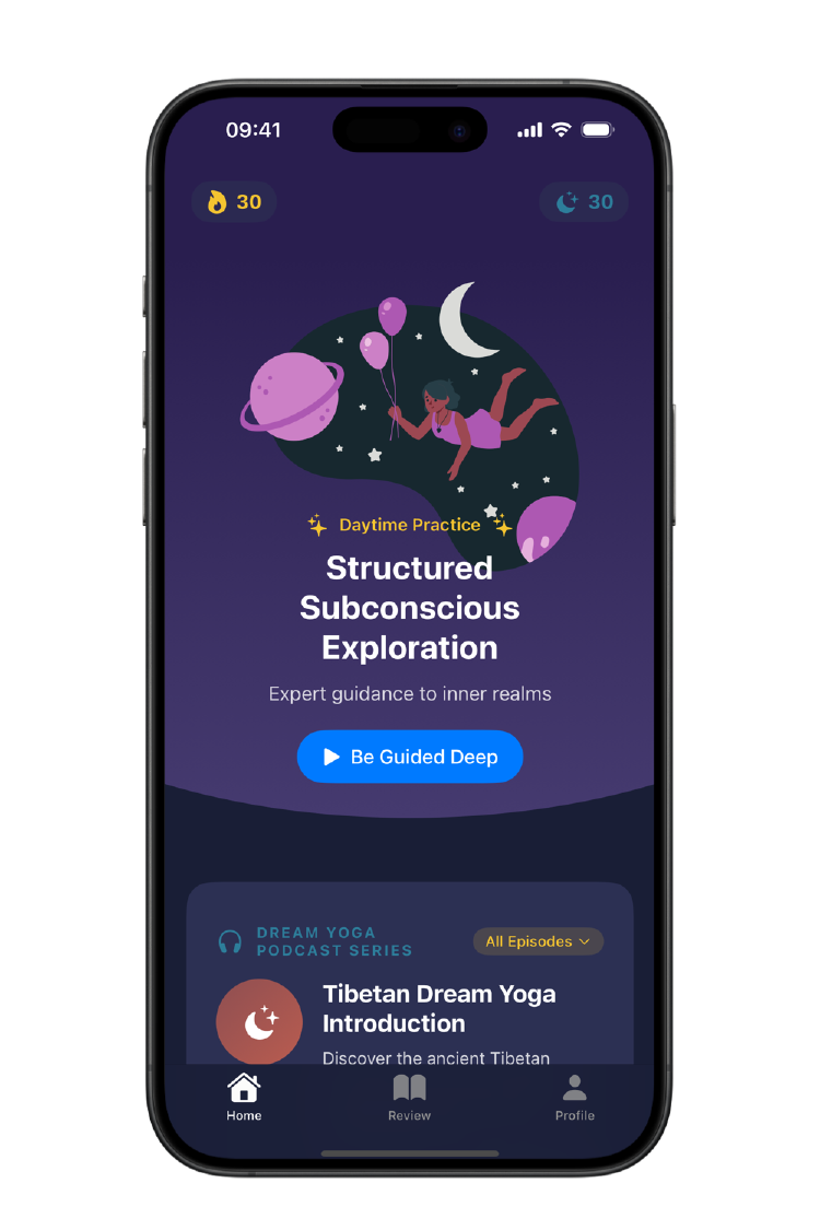 Mindful Slumber running on iOS
