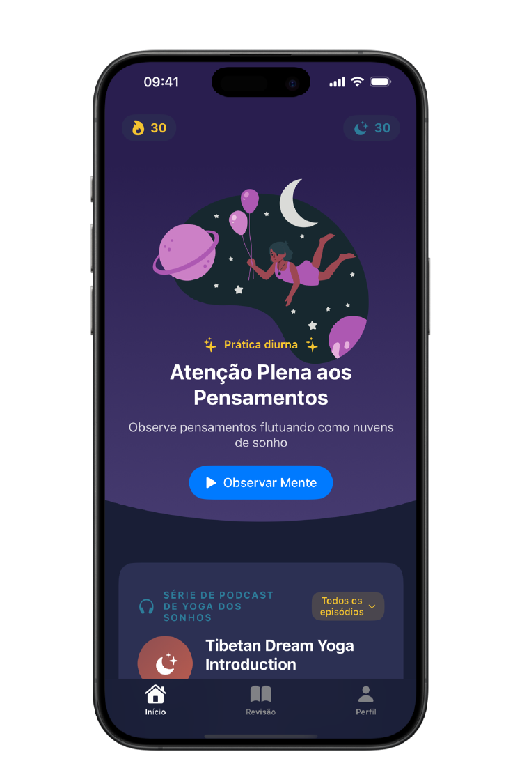 Baixe o Mindful Slumber na Apple App Store