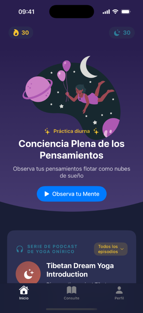 Mindful Slumber App Interface