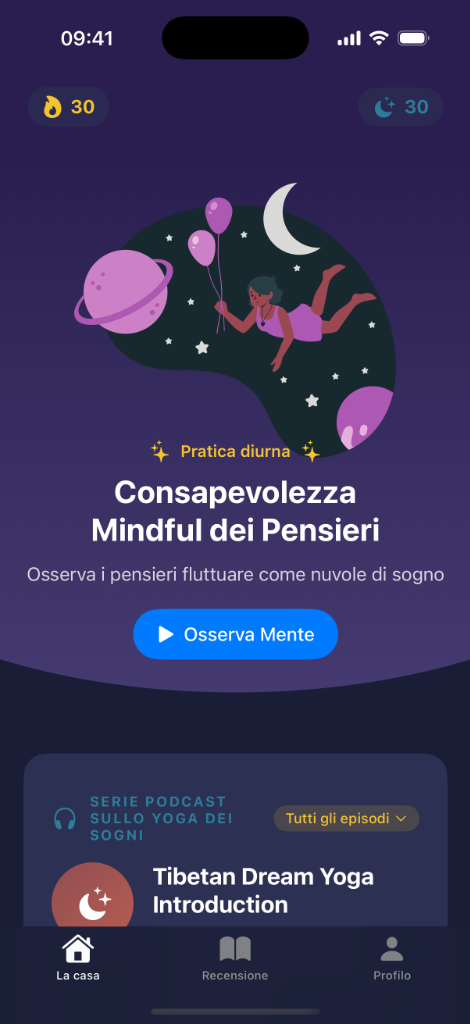 Mindful Slumber App Interface