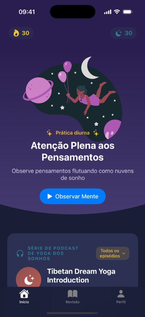 Mindful Slumber App Interface